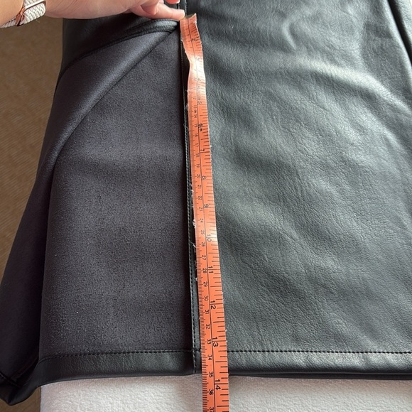 NWT RW&CO. Faux Leather Black Midi Skirt - Picture 11 of 11